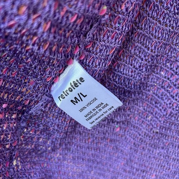 Retrofete Coco Crochet Dress M/L NWT - Picture 11 of 13